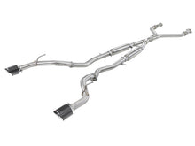 Load image into Gallery viewer, aFe POWER Takeda 2.5in 304 SS CB Exhaust w/ Carbon Fiber Tips 17-19 Infiniti Q60 V6-3.0L (tt) aFe AFE49-36134NM-C