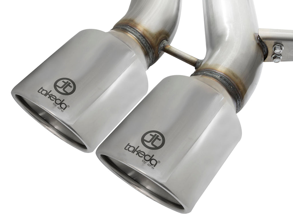 aFe POWER Takeda 3in 304 SS Cat-Back Exhaust w/ Polished Tips 13-17 Ford Focus ST L4-2.0L (t) aFe AFE49-33083-P