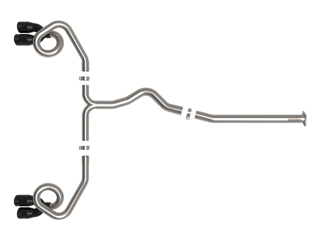 aFe POWER Takeda 3in to 2-1/2in 304 SS Cat-Back Exhaust w/ Black Tips 22-23 Subaru WRX H4-2.4L (t) aFe AFE49-36809-B