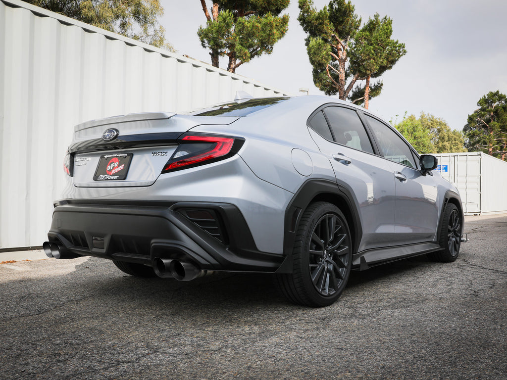 aFe POWER Takeda 3in to 2-1/2in 304 SS Cat-Back Exhaust w/ Black Tips 22-23 Subaru WRX H4-2.4L (t) aFe AFE49-36809-B