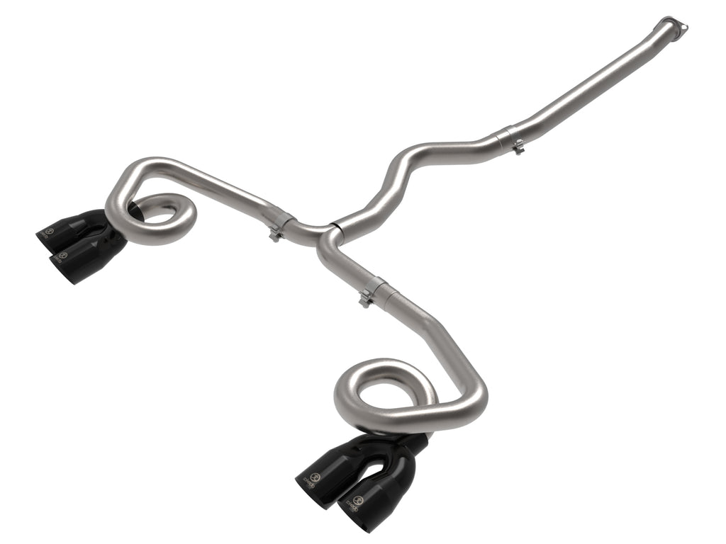 aFe POWER Takeda 3in to 2-1/2in 304 SS Cat-Back Exhaust w/ Black Tips 22-23 Subaru WRX H4-2.4L (t) aFe AFE49-36809-B