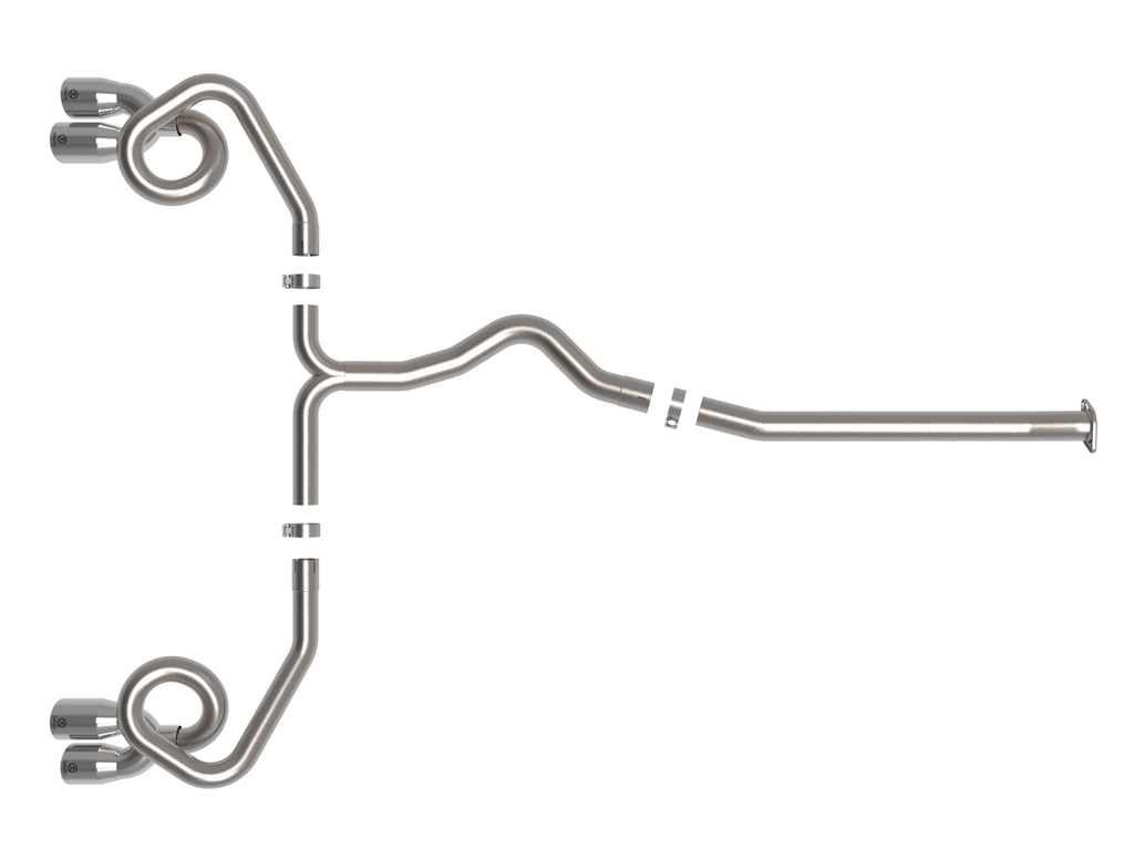 aFe POWER Takeda 3in to 2-1/2in 304 SS Cat-Back Exhaust w/ Polished Tips 22-23 Subaru WRX H4-2.4L(t) aFe AFE49-36809-P