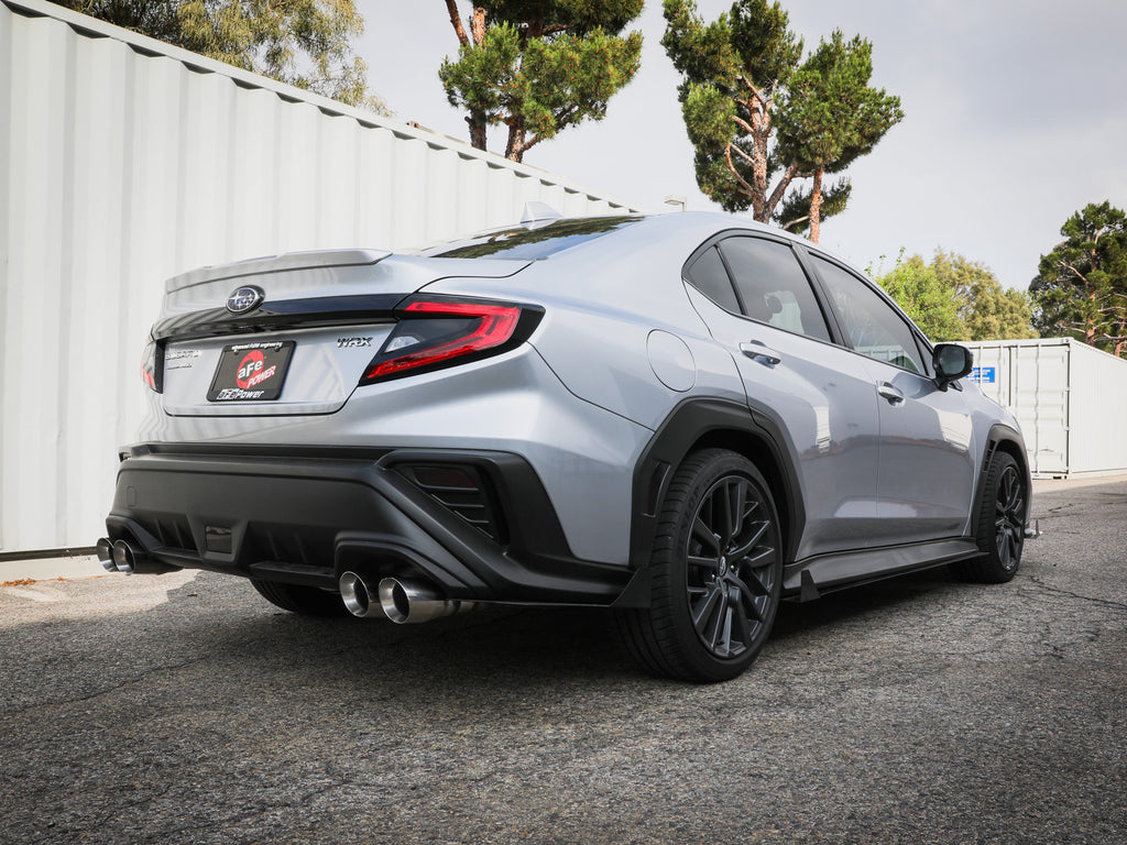 aFe POWER Takeda 3in to 2-1/2in 304 SS Cat-Back Exhaust w/ Polished Tips 22-23 Subaru WRX H4-2.4L(t) aFe AFE49-36809-P
