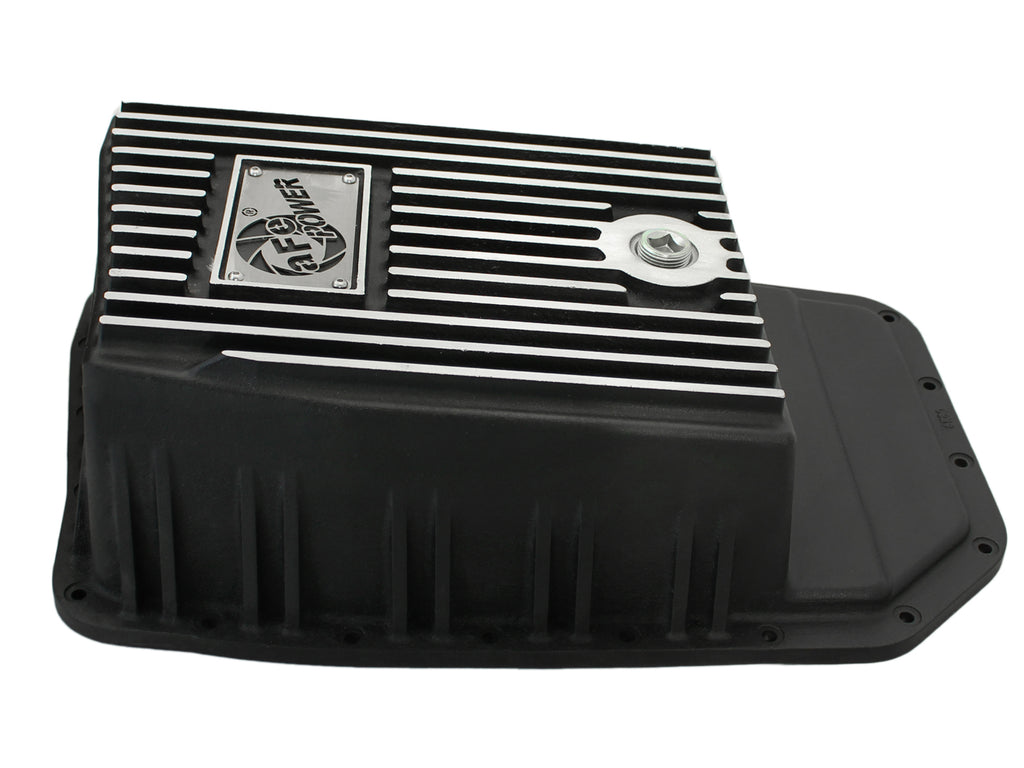 aFe Power Transmission Pan Black Machined 09-14 Ford 6R80 F-150 Trucks aFe AFE46-70172