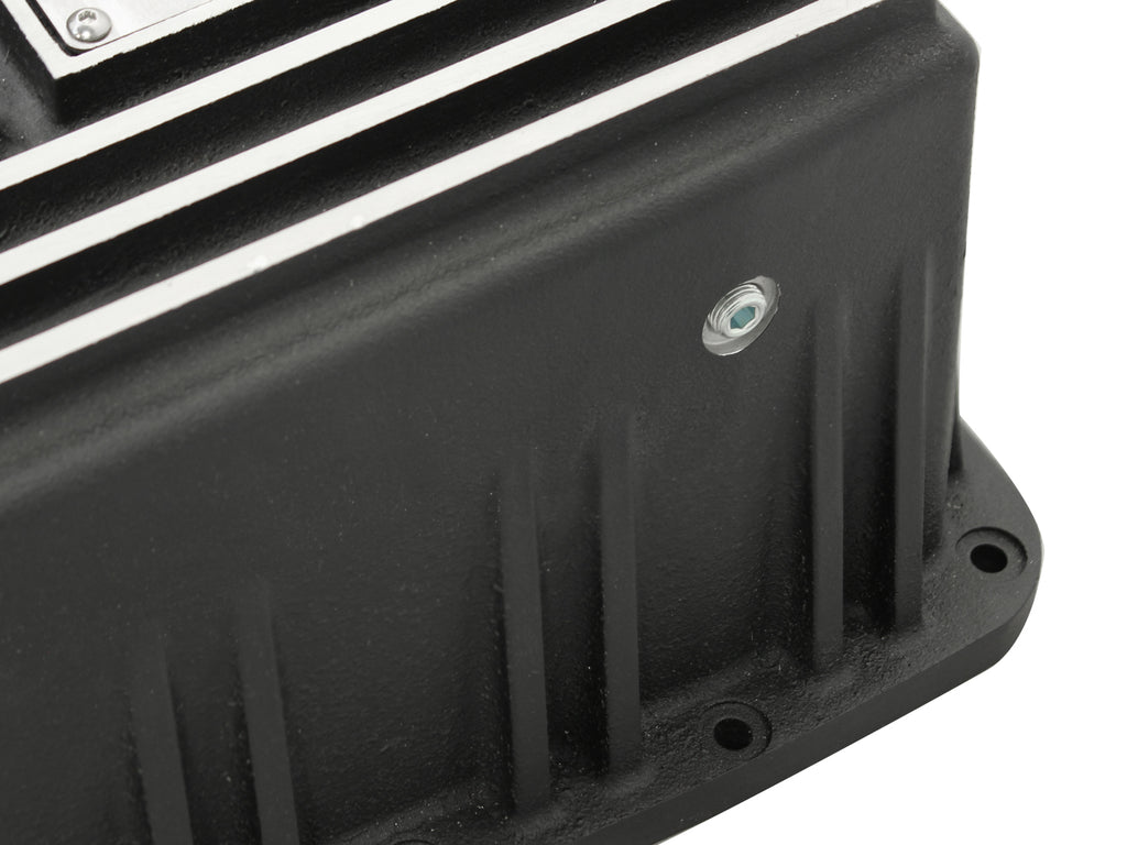 aFe Power Transmission Pan Black Machined 09-14 Ford 6R80 F-150 Trucks aFe AFE46-70172