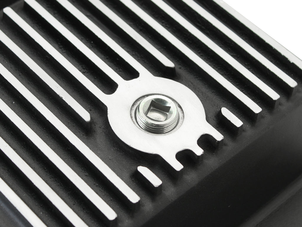 aFe Power Transmission Pan Black Machined 09-14 Ford 6R80 F-150 Trucks aFe AFE46-70172