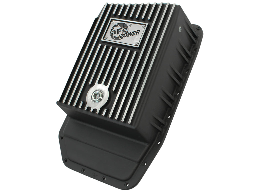 aFe Power Transmission Pan Black Machined 09-14 Ford 6R80 F-150 Trucks aFe AFE46-70172