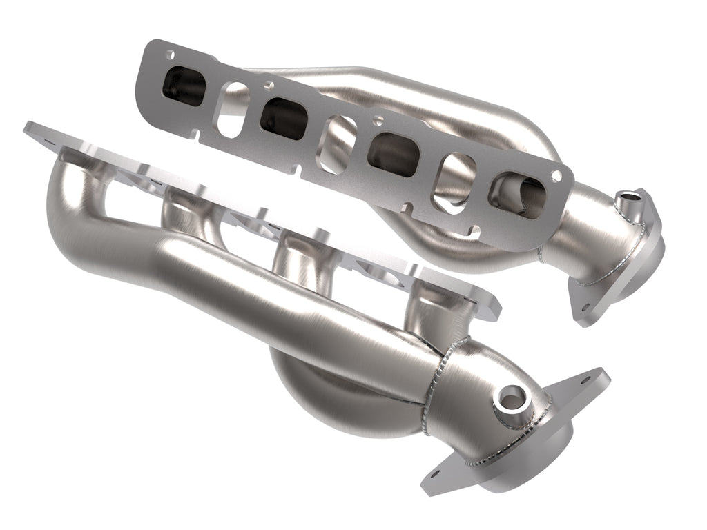 aFe Power Twisted Steel 304SS Shorty Header 2021+ Ram 1500 TRX V8-6.2L (uncoated) aFe AFE48-32030
