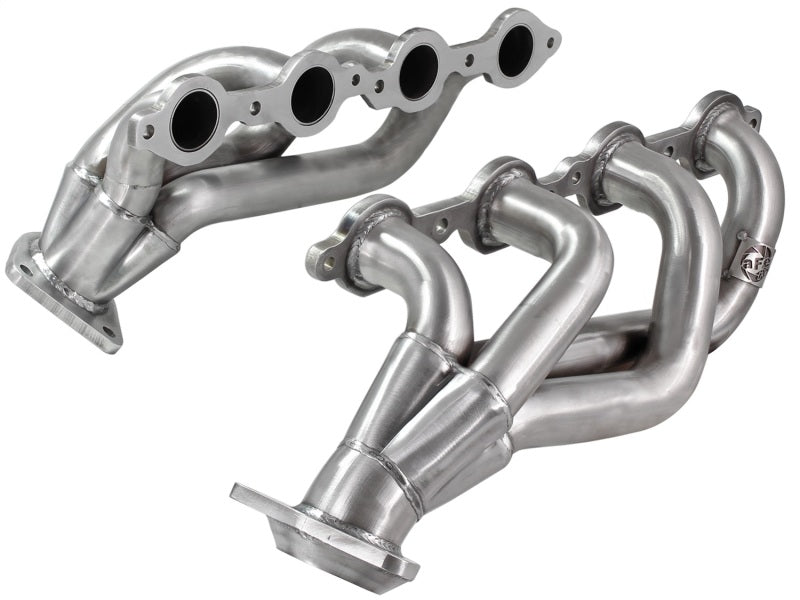 aFe Power Twisted Steel Headers 409 Stainless Steel 02-13 GM Silverado/Sierra 1500 V8 GMT800/GMT900 aFe AFE48-44001