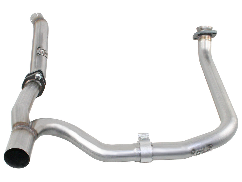 aFe Power Twisted Steel Loop Delete D/P & Y-Pipe SS 2in/2.5in 12-14 Jeep Wrangler (JK) V6 3.6L aFe AFE48-46210