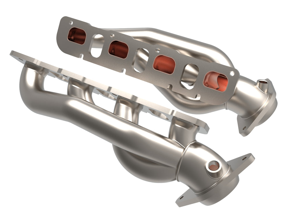 aFe Power Twisted Steel Shorty Header 2021+ Ram 1500 TRX V8-6.2L aFe AFE48-32030-T