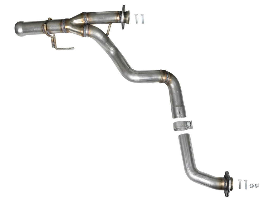 aFe POWER Twisted Steel Y-Pipe 2-1/4in 409 SS Exhaust System 2018 Jeep Wrangler (JL) V6-3.6L aFe AFE48-48026