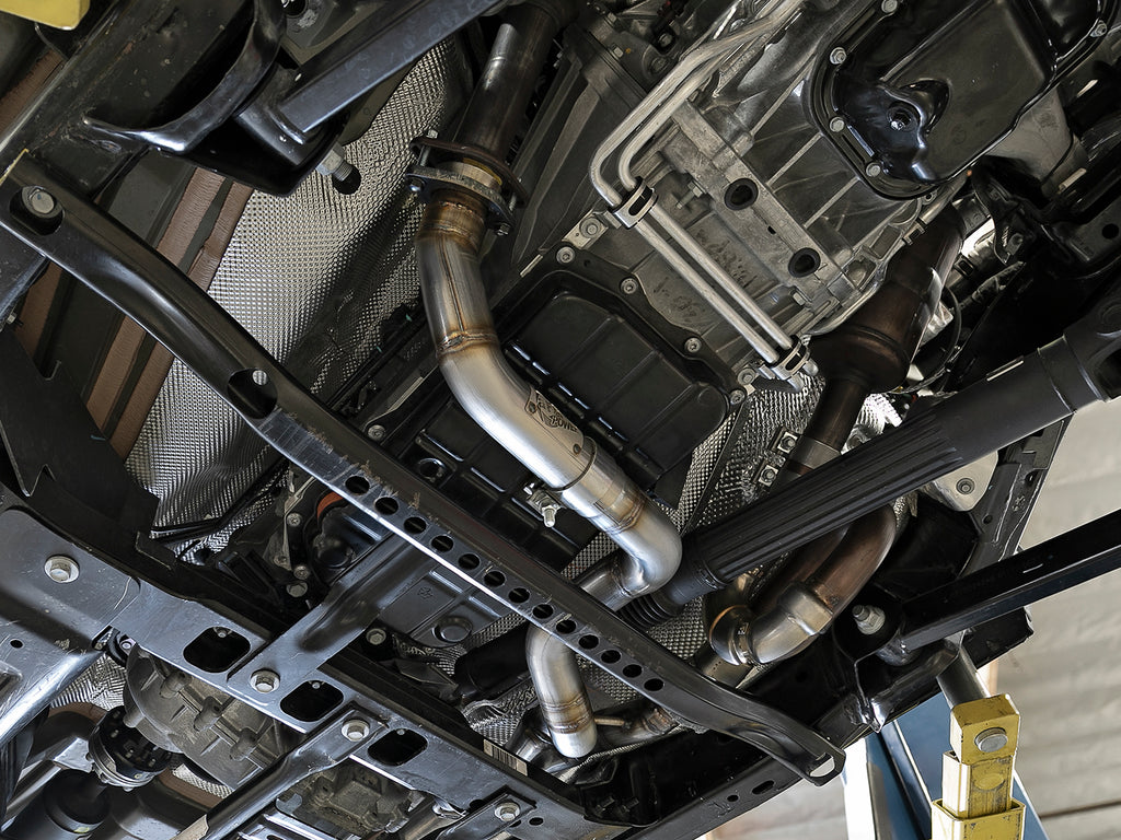 aFe POWER Twisted Steel Y-Pipe 2-1/4in 409 SS Exhaust System 2018 Jeep Wrangler (JL) V6-3.6L aFe AFE48-48026