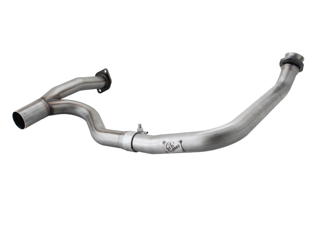 aFe Power Twisted Steel Y-Pipe Stainless Steel 2.5in 12-14 Jeep Wrangler V6 3.6L aFe AFE48-46208