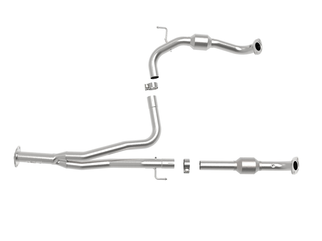 aFe Power Twisted Steel Y-Pipe w/ Cat SS 16-20 Toyota Tacoma V6 3.5L (4WD Only) aFe AFE48-46013-RC