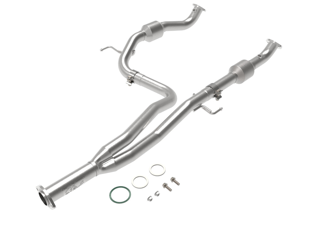 aFe Power Twisted Steel Y-Pipe w/ Cat SS 16-20 Toyota Tacoma V6 3.5L (4WD Only) aFe AFE48-46013-RC