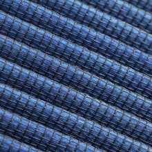 Load image into Gallery viewer, Macro close up of the aFe Pro 5R five layer oiled cotton gauze filter media pleats used in the 20-91211R air filter