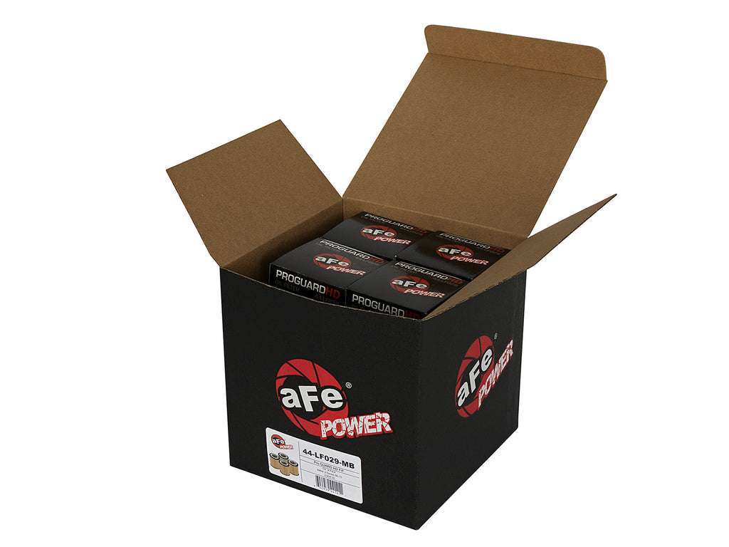 aFe Pro GUARD D2 Oil Filter 06-19 BMW Gas Cars L6-3.0T N54/55 - 4 Pack aFe AFE44-LF029-MB