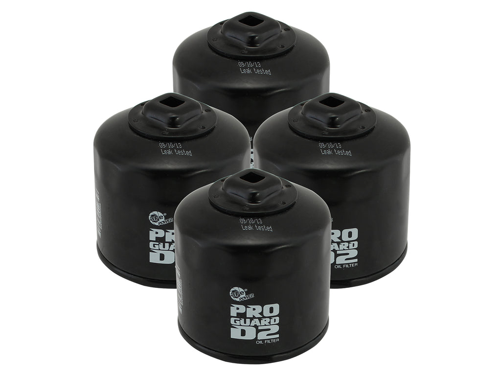 aFe Pro GUARD D2 Oil Filter 13-17 Scion FR-S / Subaru BRZ H4-2.0L (4 Pack) aFe AFE44-LF018-MB