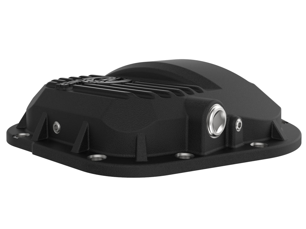 aFe Pro Series Dana 60 Front Differential Cover Black w/ Machined Fins 17-20 Ford Trucks (Dana 60) aFe AFE46-71100B