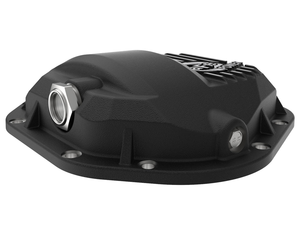 aFe Pro Series Dana 60 Front Differential Cover Black w/ Machined Fins 17-20 Ford Trucks (Dana 60) aFe AFE46-71100B