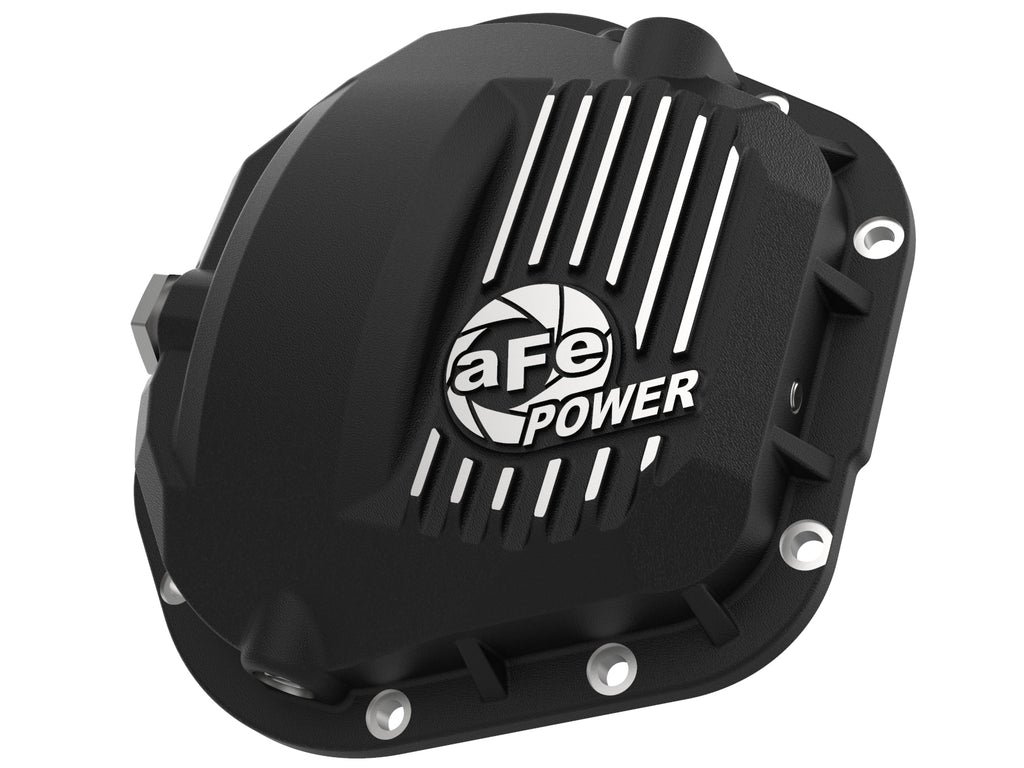 aFe Pro Series Dana 60 Front Differential Cover Black w/ Machined Fins 17-20 Ford Trucks (Dana 60) aFe AFE46-71100B