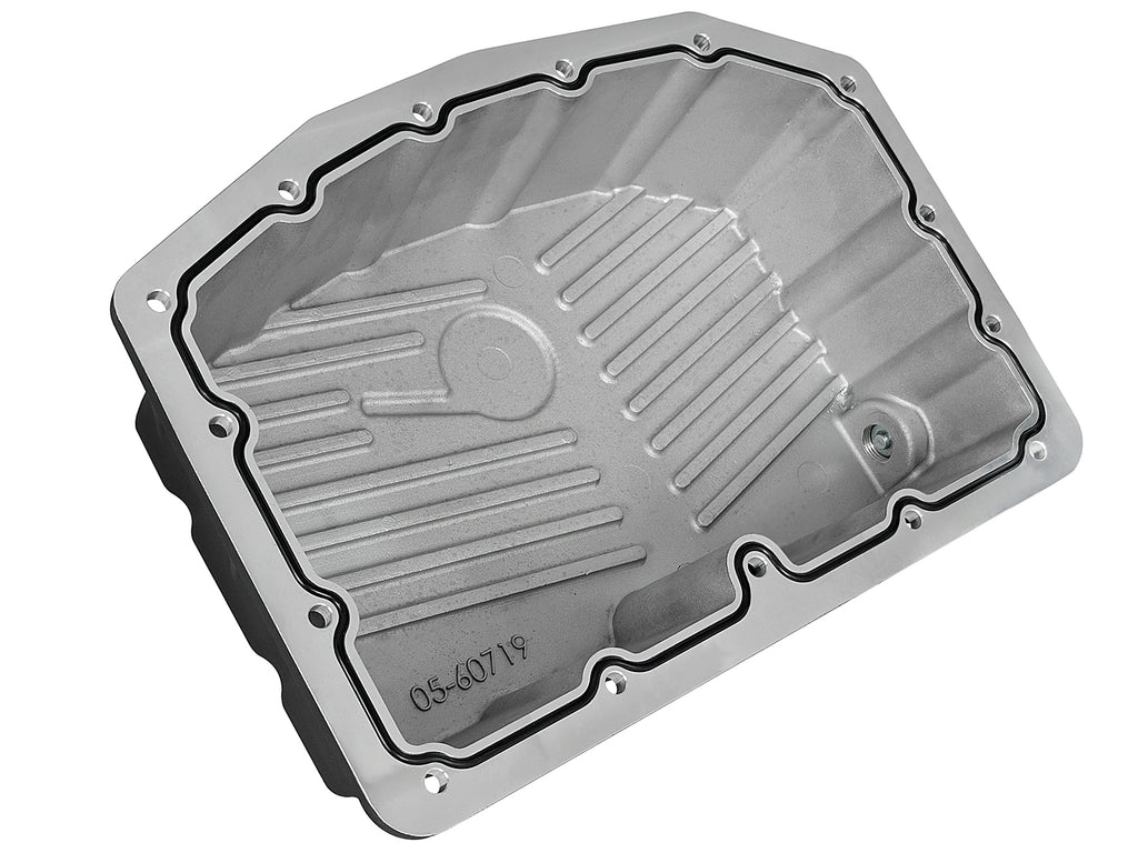 AFE Pro Series Engine Oil Pan Black w/Machined Fins; 11-16 Ford Powerstroke V8-6.7L (td) aFe AFE46-70322