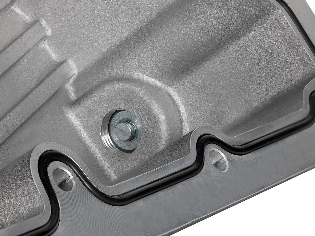 AFE Pro Series Engine Oil Pan Black w/Machined Fins; 11-16 Ford Powerstroke V8-6.7L (td) aFe AFE46-70322