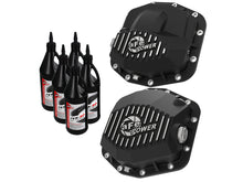Load image into Gallery viewer, aFe Pro Series Front and Rear Diff Cover Kit w/ Oil 2018+ Jeep Wrangler (JL) V6 3.6L (Dana M220) aFe AFE46-7100AB