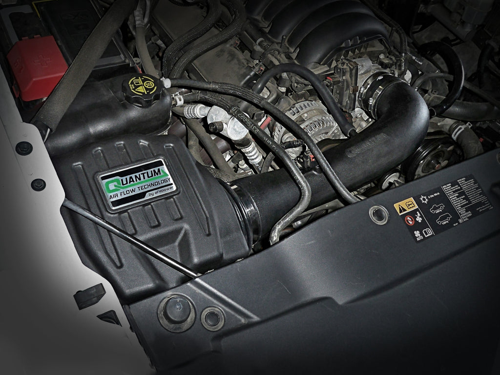 aFe Quantum Cold Air Intake System w/ Pro Dry S Media 14-19 GM Silverado / Sierra 1500 V8-5.3/6.2L aFe AFE53-10030D