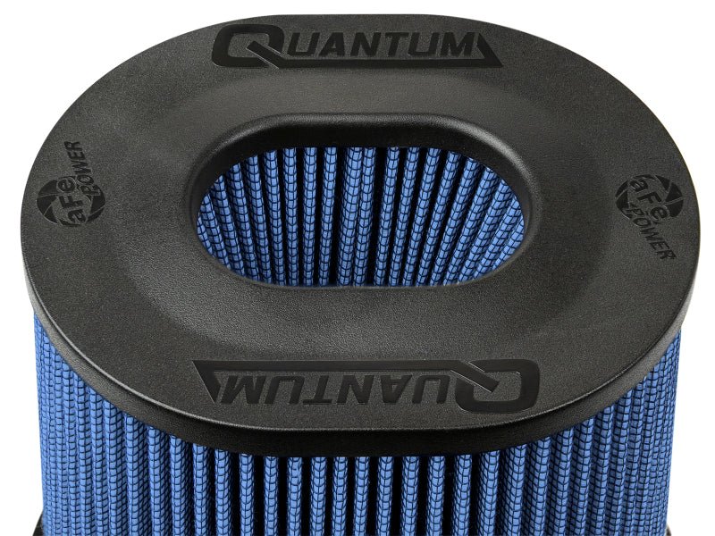 aFe Quantum Pro-5 R Air Filter Inverted Top - 5in Flange x 9in Height - Oiled P5R - Black Ops Auto Works