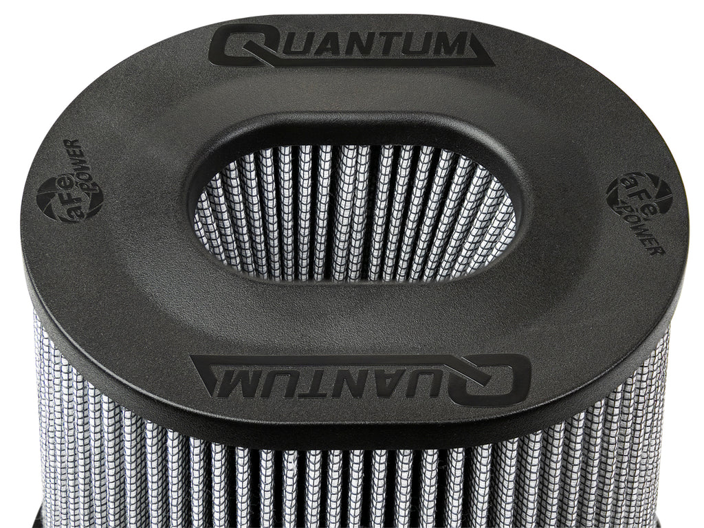 aFe Quantum Pro DRY S Air Filter Inverted Top - 5in Flange x 8in Height - Dry PDS aFe AFE21-91132