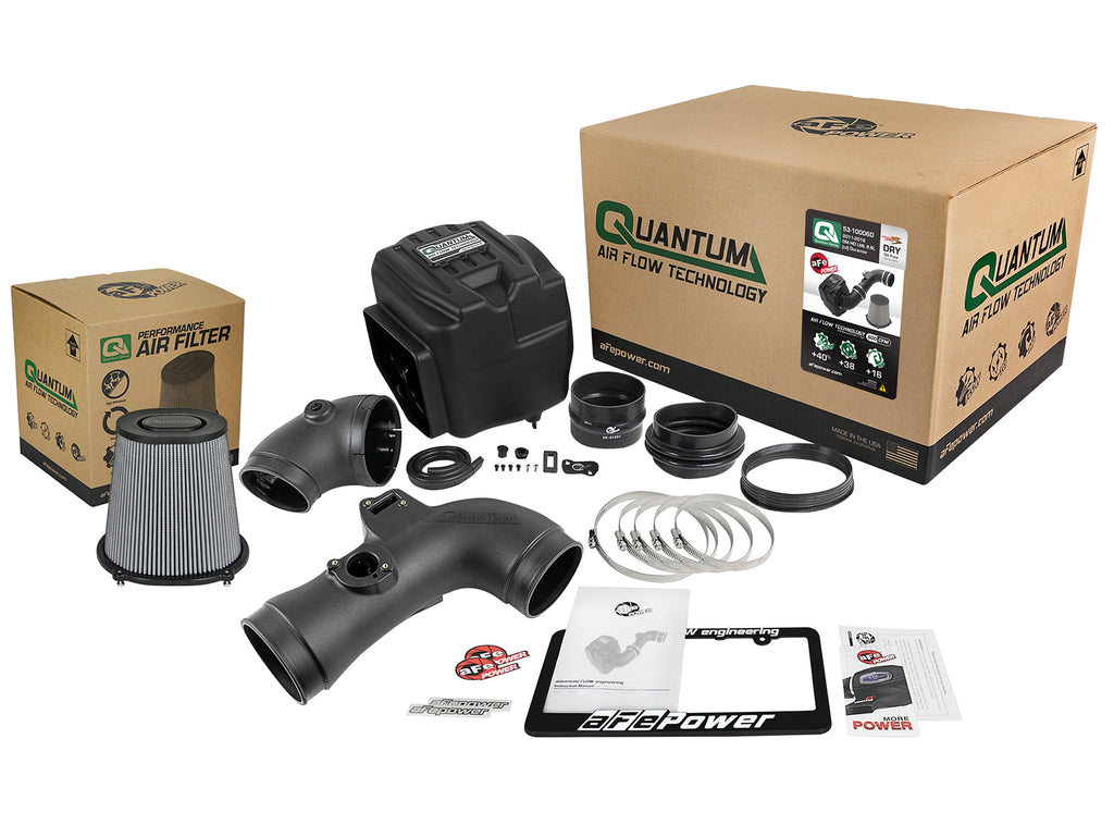 aFe Quantum Pro DRY S Cold Air Intake System 11-16 GM/Chevy Duramax V8-6.6L LML - Dry aFe AFE53-10006D