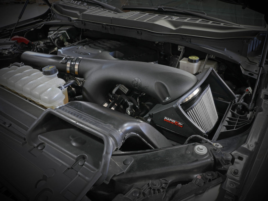 aFe Rapid Induction Cold Air Intake System w/Pro DRY S Filter 2021+ Ford F-150 V6-3.5L (tt) aFe AFE52-10010D
