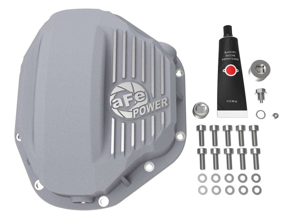 afe Rear Differential Cover (Raw; Street Series); Dodge Diesel Trucks 94-02 L6-5.9L (td) aFe AFE46-70030