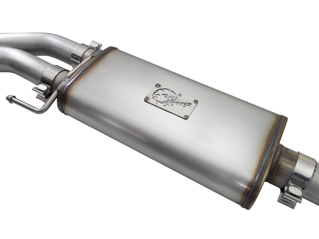 aFe Rebel Exhausts 3in SS Cat-Back 15-16 Ford F-150 EcoBoost V6 2.7/3.5L V8 5.0L w/ Black Tips aFe AFE49-43081-B