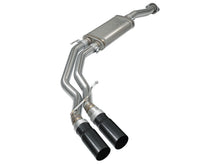 Load image into Gallery viewer, aFe Rebel Exhausts 3in SS Cat-Back 15-16 Ford F-150 EcoBoost V6 2.7/3.5L V8 5.0L w/ Black Tips aFe AFE49-43081-B