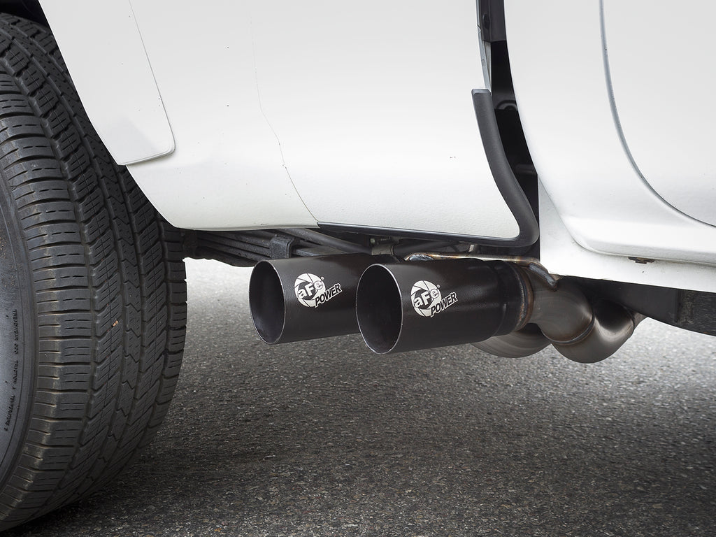 aFe Rebel Exhausts Cat-Back SS 16 Toyota Tacoma V6-3.5L w/ Black Tips aFe AFE49-46032-B