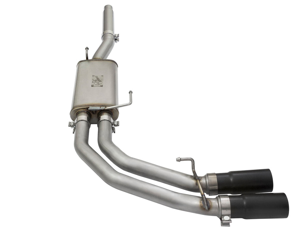 aFe Rebel Exhausts Cat-Back SS Ford F-150 04-08 V8 4.6/5.4L w/ Black Tips aFe AFE49-43079-B
