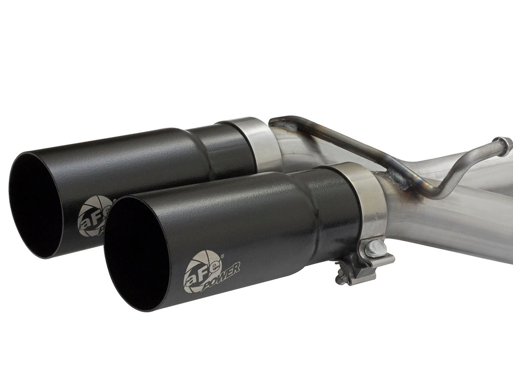 aFe Rebel Exhausts Cat-Back SS Ford F-150 04-08 V8 4.6/5.4L w/ Black Tips aFe AFE49-43079-B