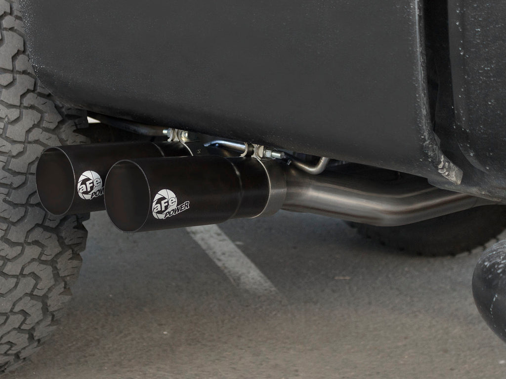 aFe Rebel Exhausts Cat-Back SS Ford F-150 04-08 V8 4.6/5.4L w/ Black Tips aFe AFE49-43079-B