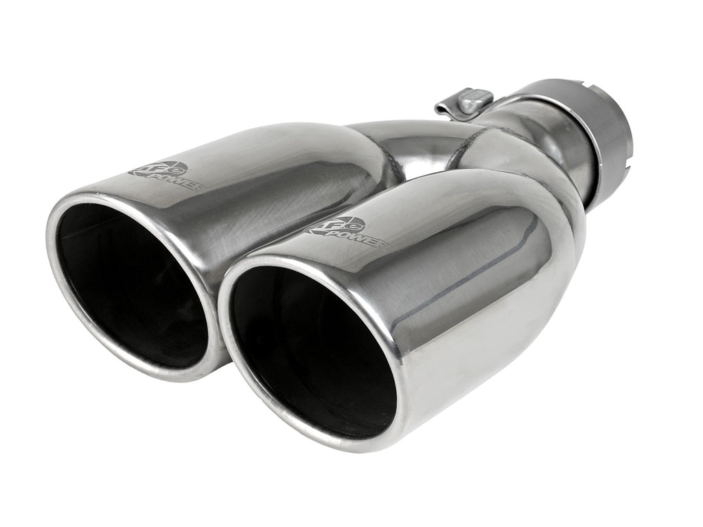 aFe Rebel Series 2.5in 409 SS Axle-Back Exhaust Polished 07-18 Jeep Wrangler (JK) V6-3.6L/3.8L aFe AFE49-48086-P