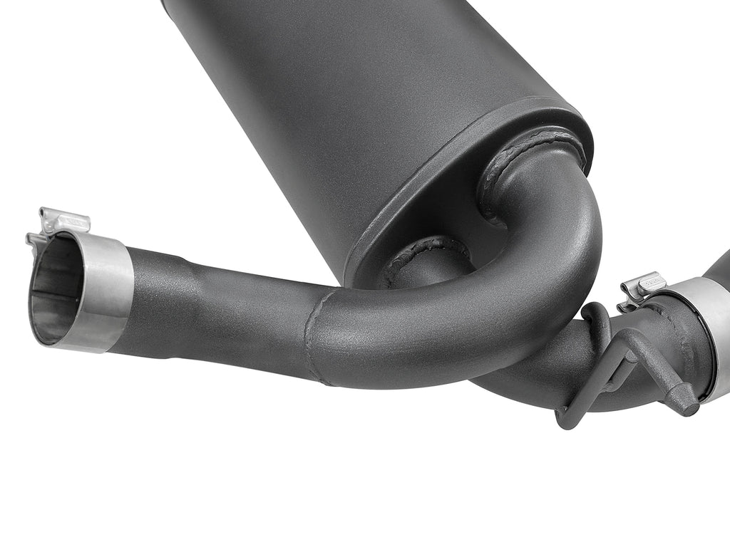 aFe Rebel Series 2.5in 409 SS Axle-Back Exhaust w/ Black Tips 2007+ Jeep Wrangler (JK) V6 3.6L/3.8L aFe AFE49-48061-B