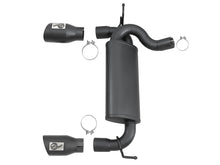 Load image into Gallery viewer, aFe Rebel Series 2.5in 409 SS Axle-Back Exhaust w/ Black Tips 2007+ Jeep Wrangler (JK) V6 3.6L/3.8L aFe AFE49-48061-B