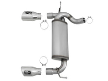 Load image into Gallery viewer, aFe Rebel Series 2.5in 409 SS Axle-Back Exhaust w/Polished Tips 07+ Jeep Wrangler (JK) V6 3.6L/3.8L aFe AFE49-48061-P