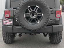 Load image into Gallery viewer, aFe Rebel Series 2.5in 409 SS Axle-Back Exhaust w/Polished Tips 07+ Jeep Wrangler (JK) V6 3.6L/3.8L aFe AFE49-48061-P