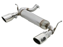 Load image into Gallery viewer, aFe Rebel Series 2.5in 409 SS Axle-Back Exhaust w/Polished Tips 07+ Jeep Wrangler (JK) V6 3.6L/3.8L aFe AFE49-48061-P