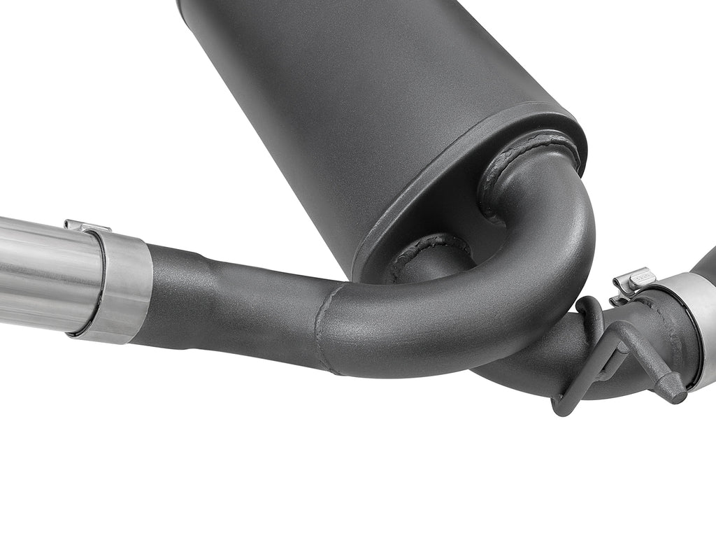 aFe Rebel Series 2.5in 409 SS Cat-Back Exhaust w/ Black Tips 2007+ Jeep Wrangler (JK) V6 3.6L/3.8L aFe AFE49-48062-B