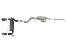 Load image into Gallery viewer, aFe Rebel Series 2.5in 409 SS Cat-Back Exhaust w/ Black Tips 2007+ Jeep Wrangler (JK) V6 3.6L/3.8L aFe AFE49-48062-B