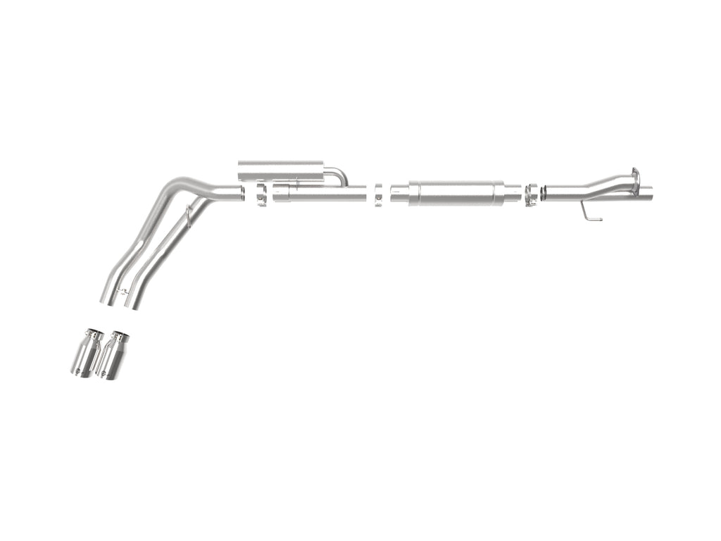 aFe Rebel Series 3in 409 SS Cat-Back Exhaust w/ Polish Tips 17-20 Ford F-250 V8 6.2L aFe AFE49-43117-P